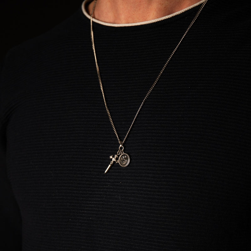 Guess South Alameda Zilverkleurige Collier JUMN04023JWSTBKT-U-zoom-