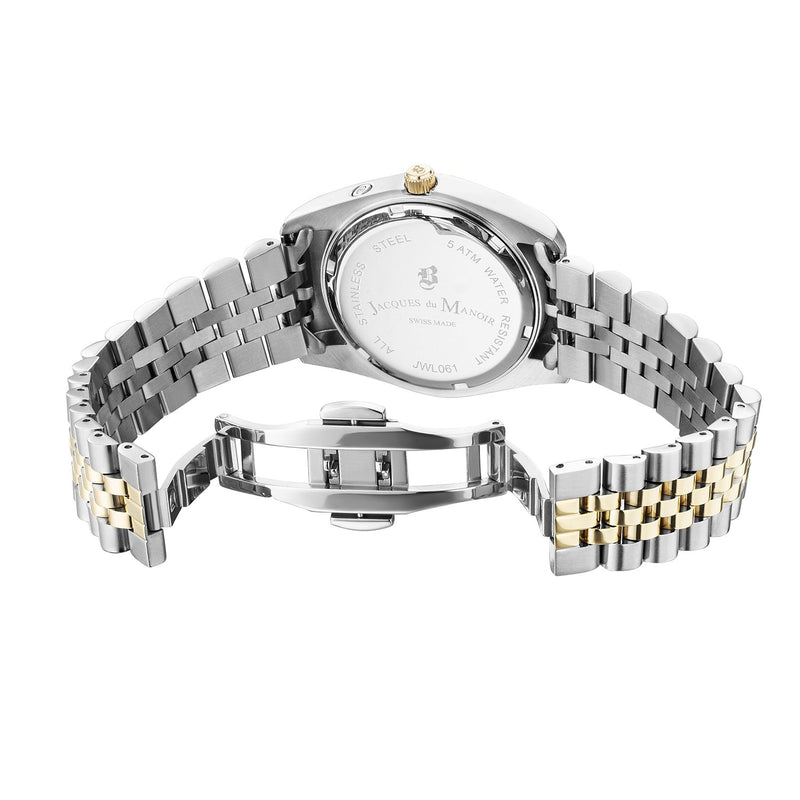 Jacques du Manoir Inspiration Multifunction Zilver- en Goudkleurig Stalen Unisex Horloge JWN06102-zoom-