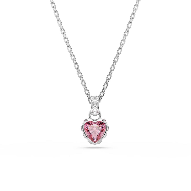 Swarovski Chroma Zilveren Ketting met Roze Accenten 5757789-zoom-