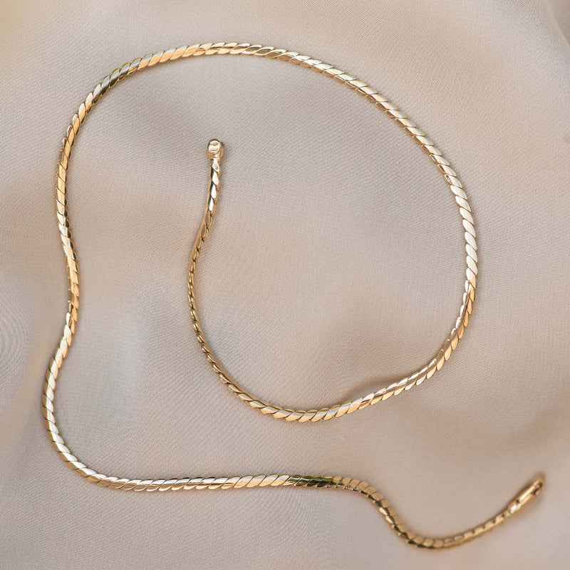Isabel Bernard Aidee Céleste 14 karaat gouden collier IB340081-zoom-