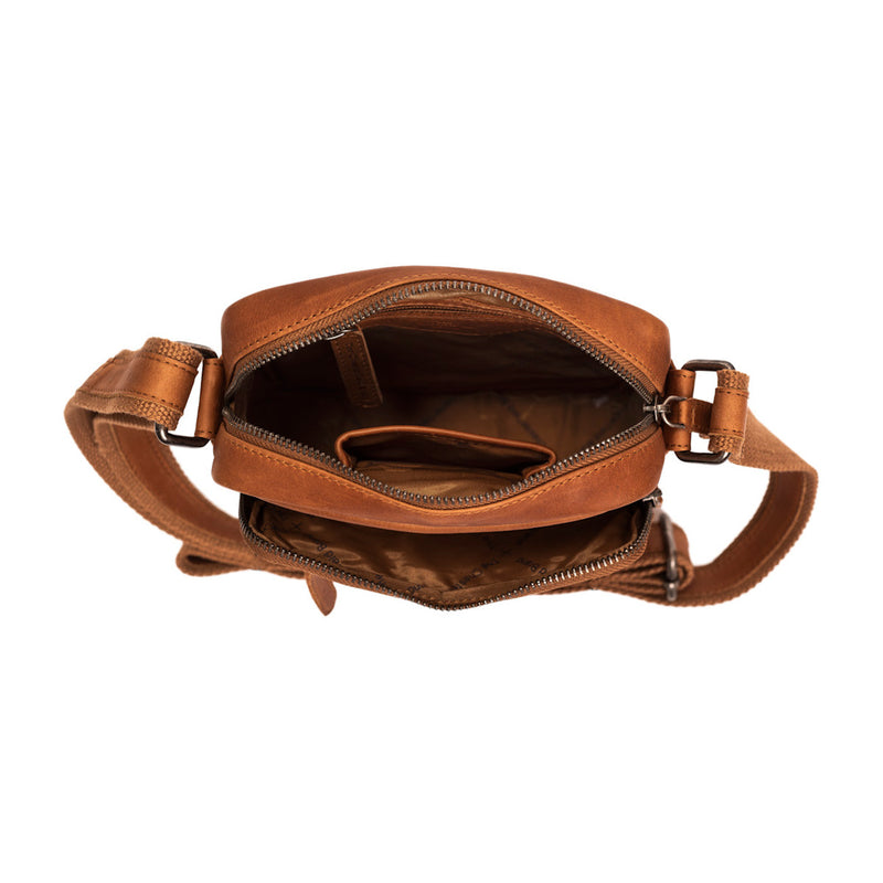 The Chesterfield Brand Birmingham Cognac Leather Crossbody bag C48.098031-zoom-