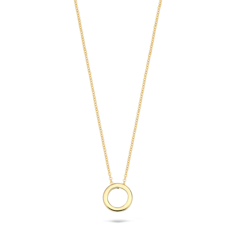 Blush 14 Carat Golden Necklace 3083YGO (Length: 42.00 cm)-zoom-