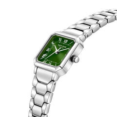Parte di Me Orologio square ladies watch silver coloured and green PDM09029