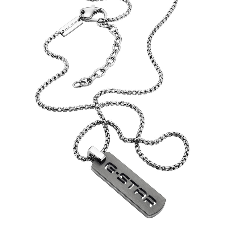 G-STAR Incisio Zilverkleurige Ketting GSJ.106.01-zoom-