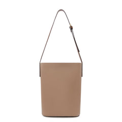 Isabel Bernard Honoré Lora Taupe Calfskin Leather Shoulder Bag IB25085-378