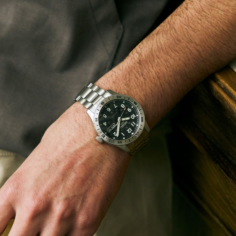 Seiko 5 Sports Zilveren Automatisch Herenhorloge HDB006K1-zoom-