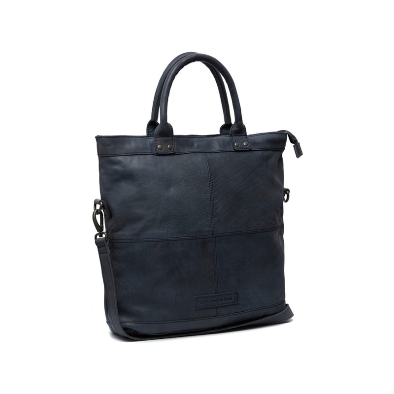 The Chesterfield Brand Ontario Blue Leather Shopper C38.019810-zoom-