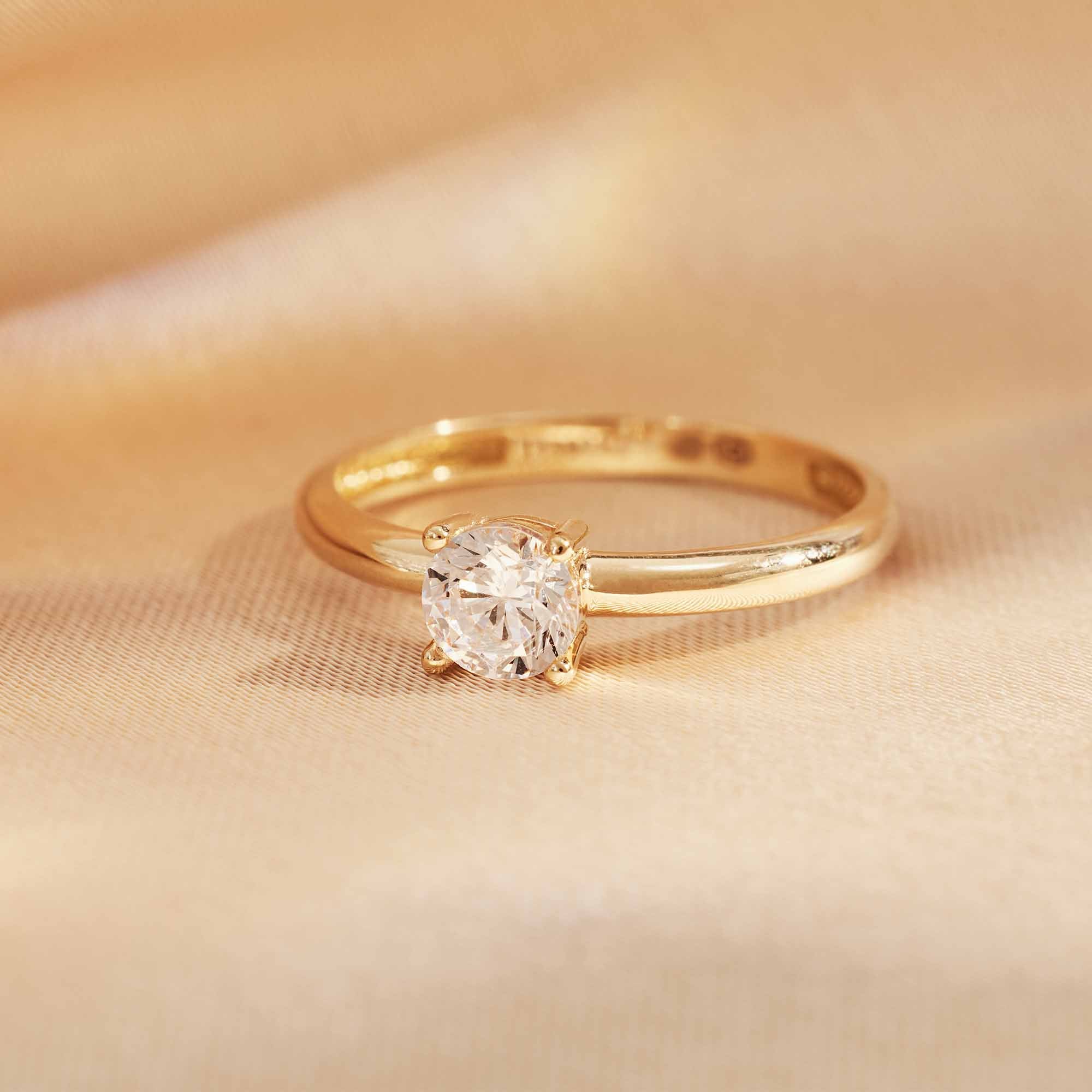 Isabel Bernard Le Marais Soleil 14 Carat Gold Ring IB330068-50 (size: 50)