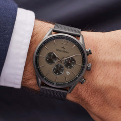 Mats Meier Grand Cornier Chrono Gunmetal Watch MM00125