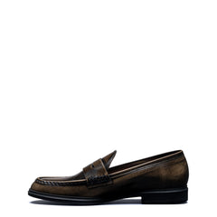 Isabel Bernard Vendôme Blandine mocha spazzolato leather loafers IB51015-639-36