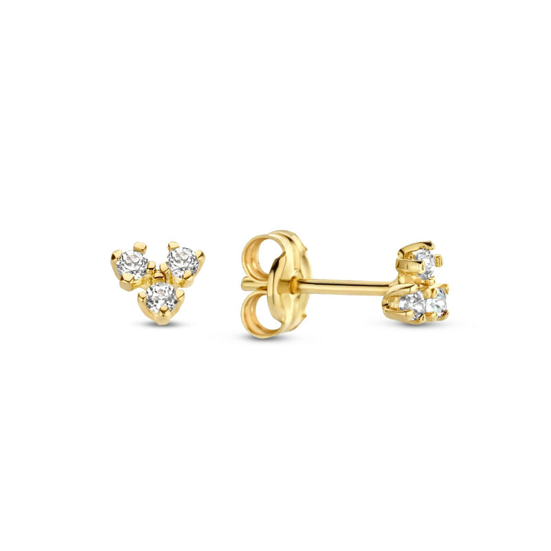 Jackie Gold 14K Golden Ear Studs JKE23.011-zoom-
