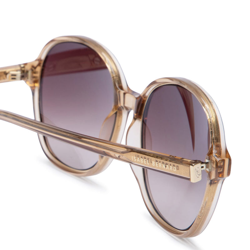 Isabel Bernard La Vilette Transparent Brown Sunglasses IB380010-14-14-zoom-