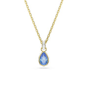 Swarovski Chroma Gouden Ketting met Blauwe Kristallen Hanger 5757786
