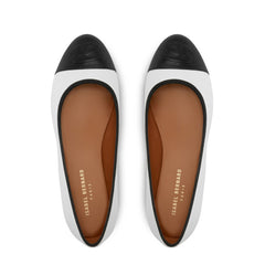 Isabel Bernard Vendôme Ynes White Calfskin Leather Ballerinas IB51011-071-36