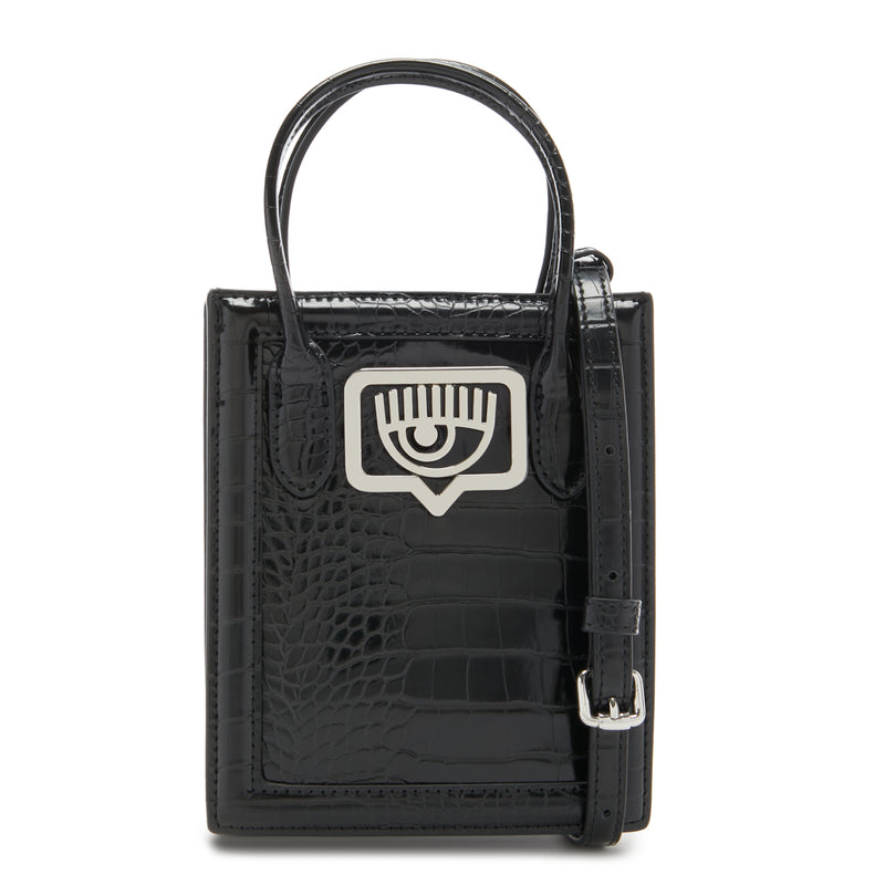 Chiara Ferragni Eyelike Black Crossbody bag 75SB4BB8-ZS728-899-zoom-