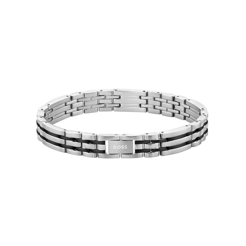 Hugo Boss Roestvrij Staal Zilverkleurige Heren Schakelarmband HBJ1580814-zoom-