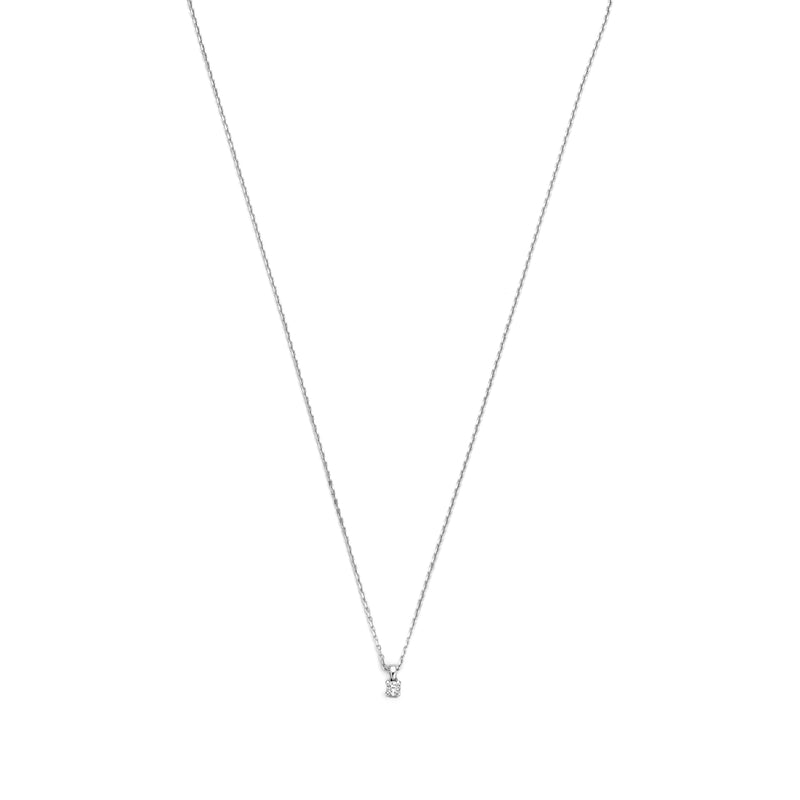 Isabel Bernard De la Paix Céline 14 karaat witgouden collier | diamant 0.05 ct | IBD350004-zoom-