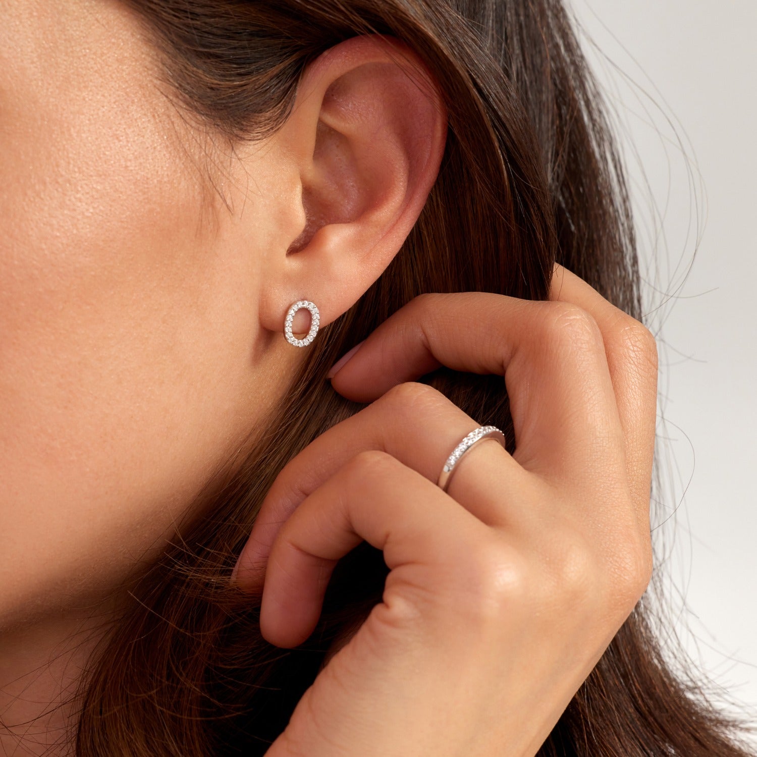 Parte Di Me Bibbiena Poppi Clara 925 Sterling Silver Ear Studs PDM36195