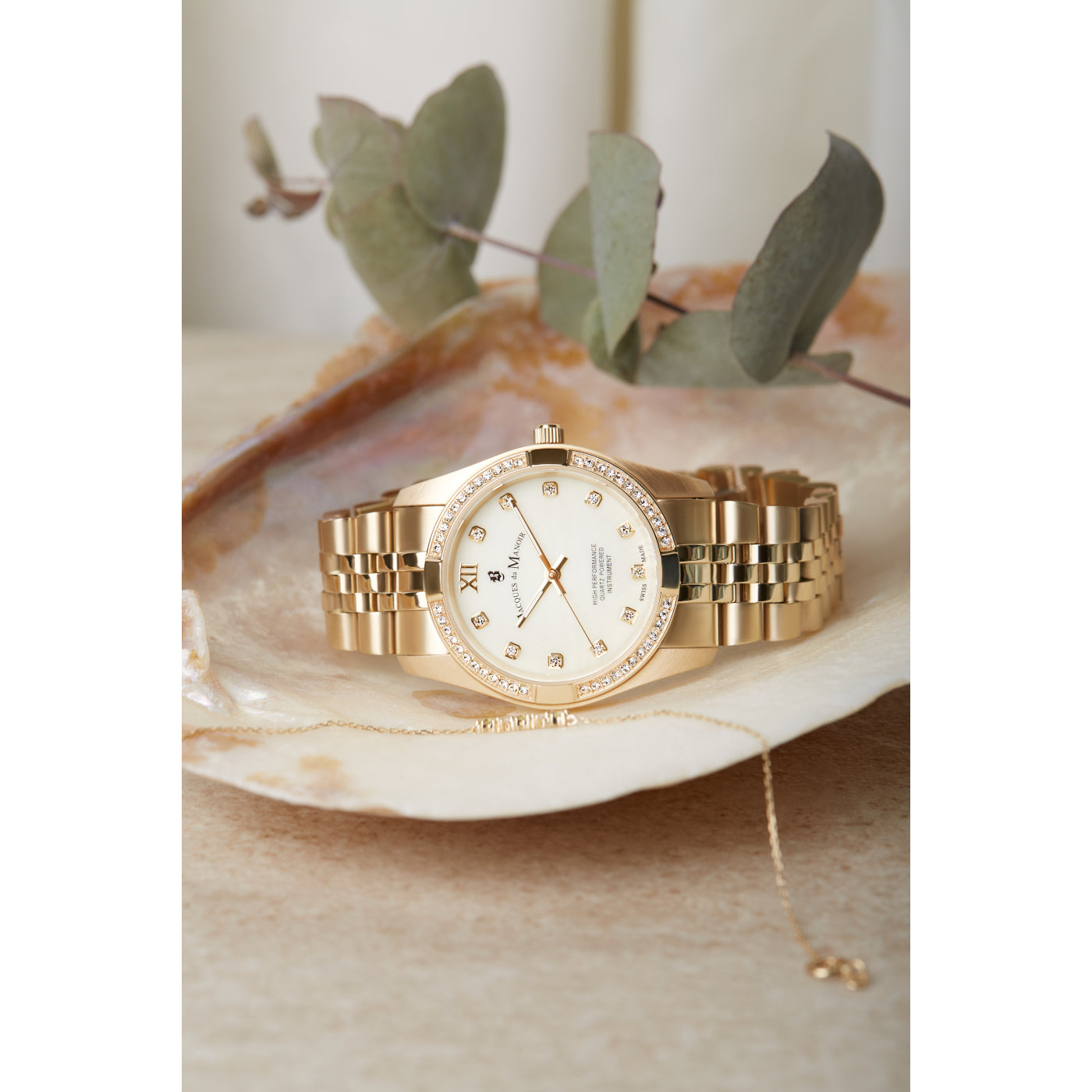 Jacques du Manoir Inspiration Prestige Gold Watch JWL02003