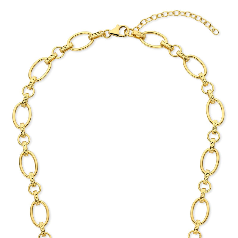 Parte Di Me Bibbiena Poppi Clara 925 Sterling Zilveren Gold Plated Schakelketting PDM34106-zoom-