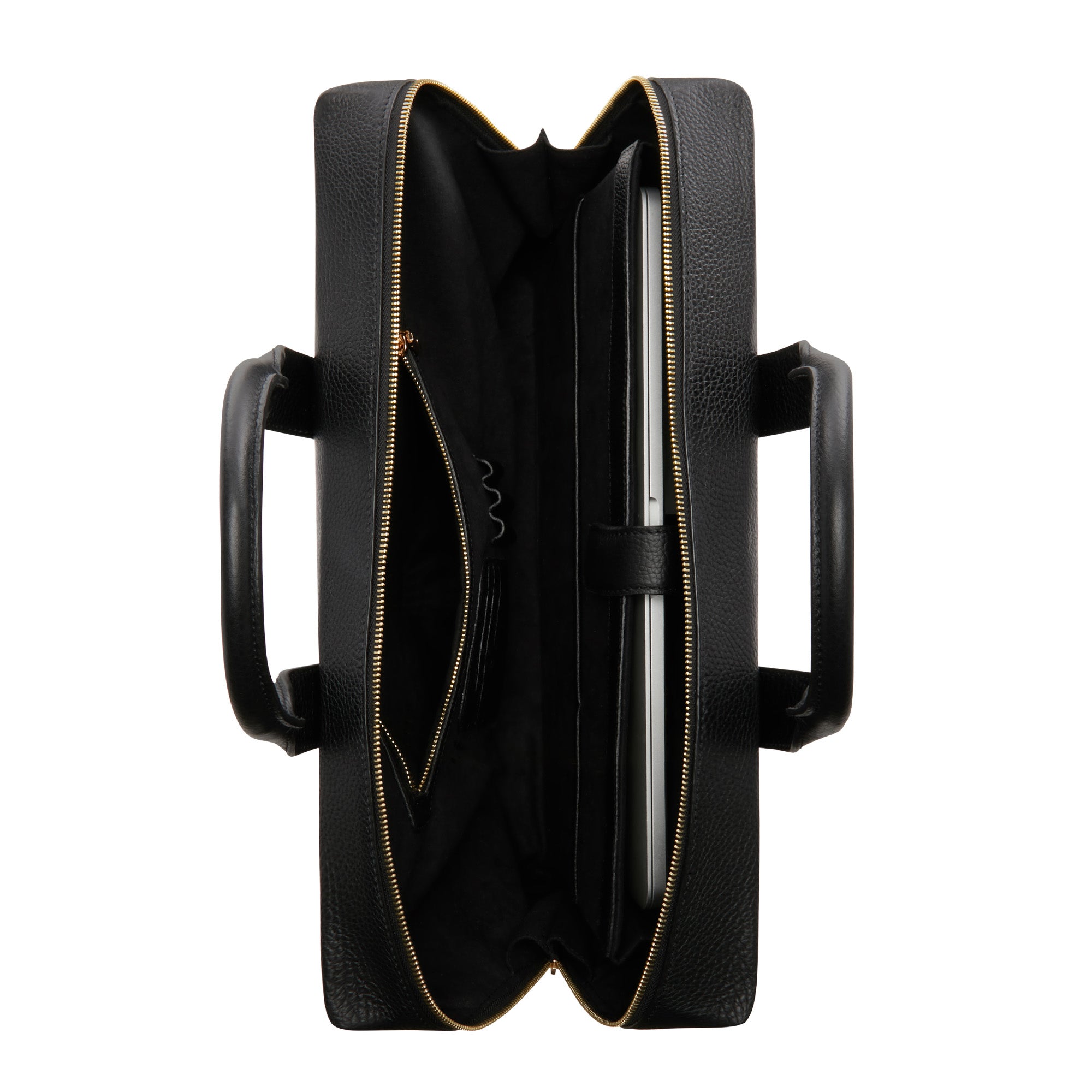 Isabel Bernard Honoré Anique Black Calfskin Handbag IB25071