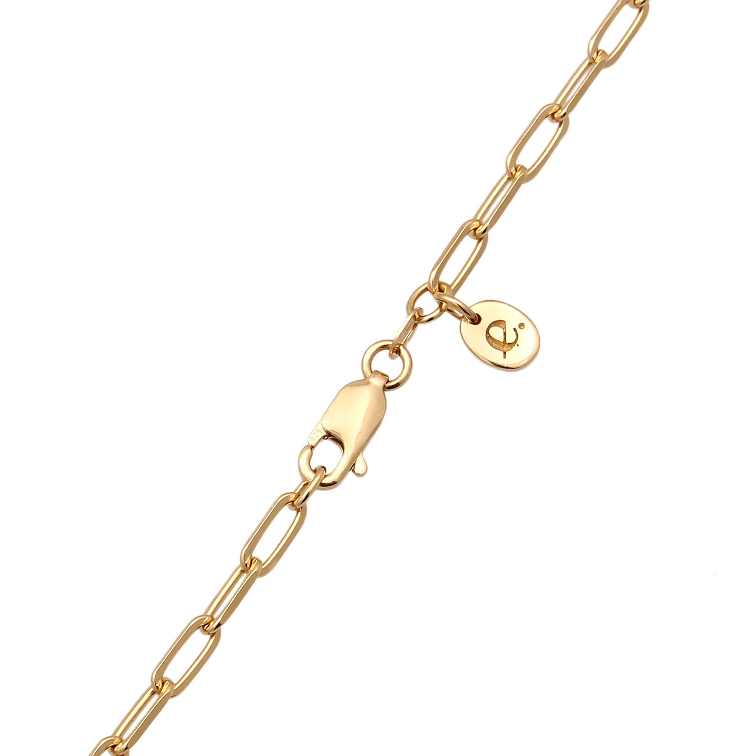 Elli 925 Sterling Silver Necklace Gold plated with Quartz 2004-BF-0008133-001