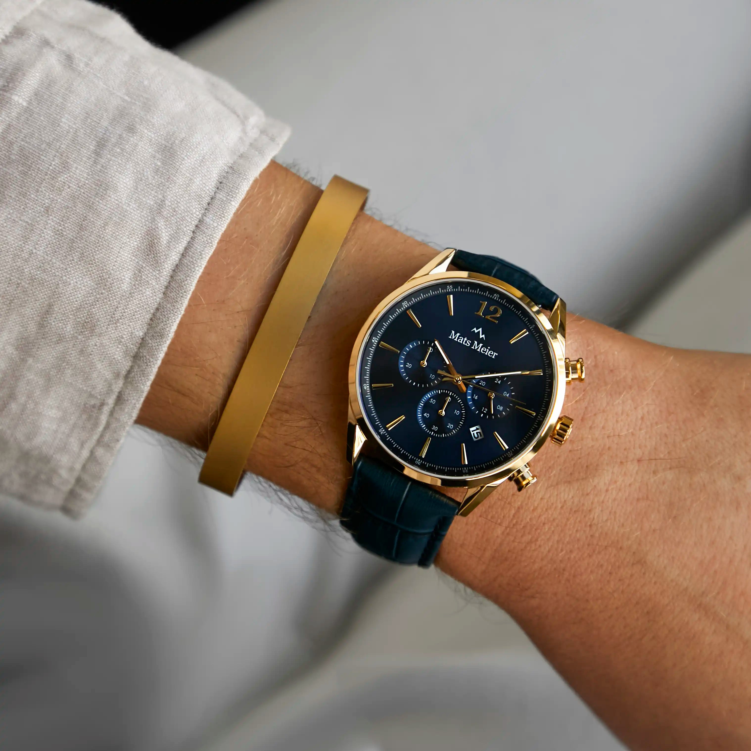 Mats Meier Annecy Gold Colored Steel Bracelet MM320015