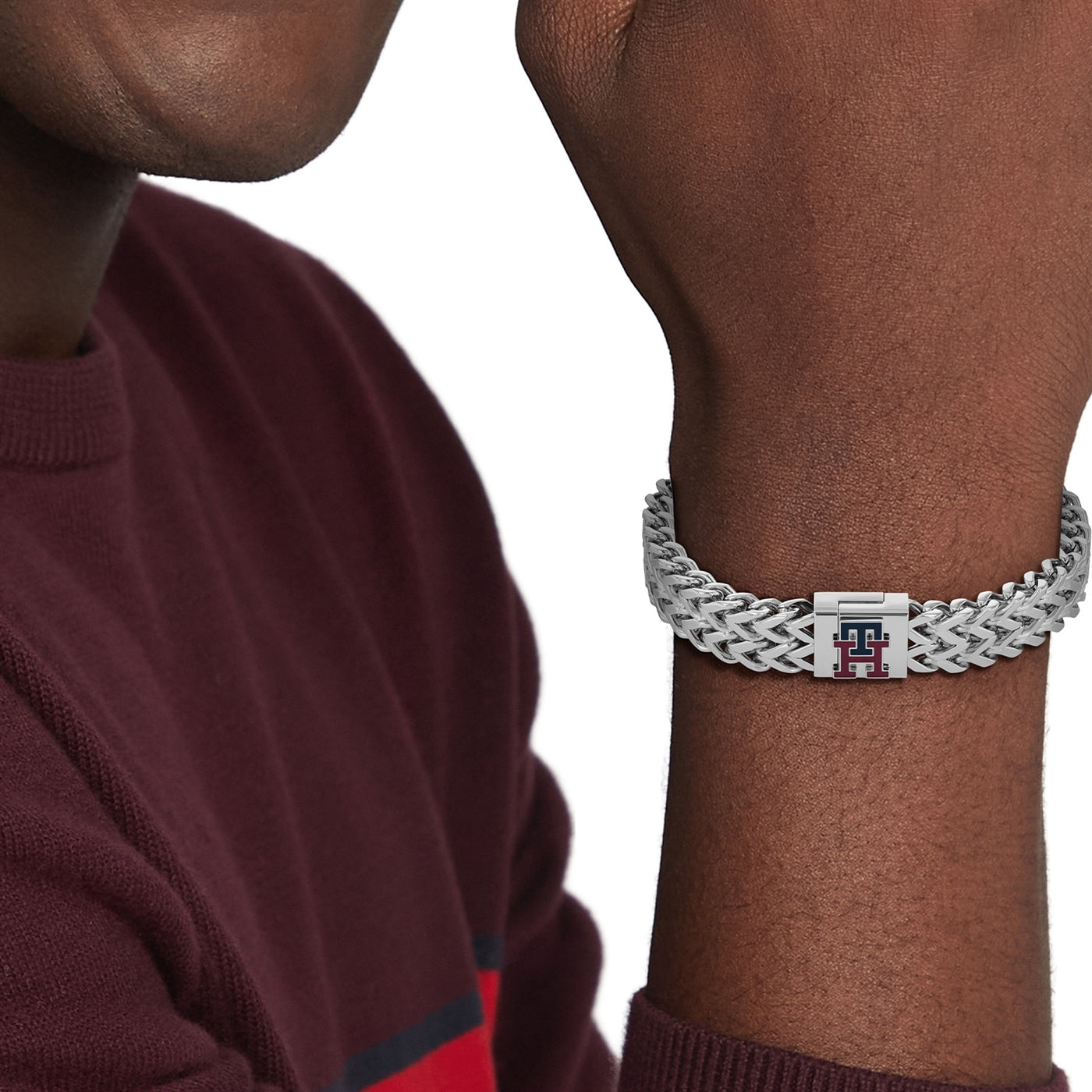 Tommy Hilfiger Monogram Silver Bracelet TJ2790462