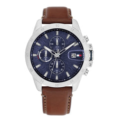 Tommy Hilfiger Jameson Silver and Blue Men's Watch TH1792195