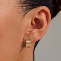 Beloro Jewels La Rinascente Amelie 9 karat gold hoop earrings BO360107