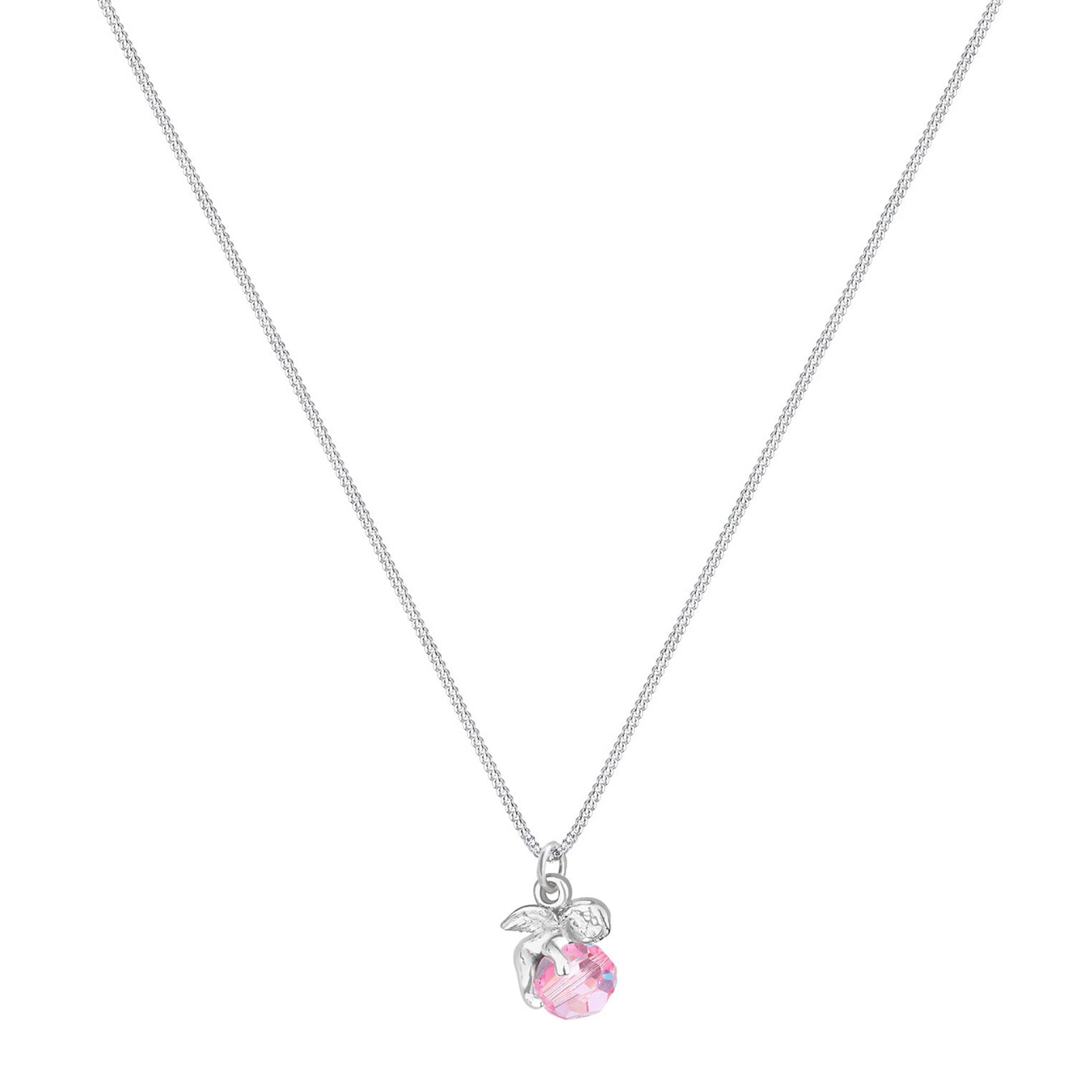 Elli 925 Sterling Silver Necklace with Crystal 2004-BF-0007780-001