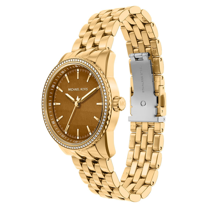 Michael Kors Bryant Round Brown Dial Watch MK7581-zoom-