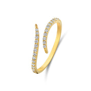 Beloro Jewels Monte Napoleone Stella 9 karat gold ring with zirconia BO330031-50