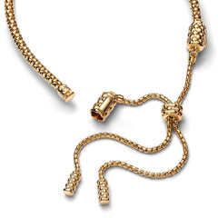 Pandora Moments 14 Karat Gold Plated Chain Bracelet 563090C00-2