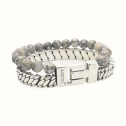 Josh Silver-coloured Bracelet 03517-BRA-S/SMOKY/L