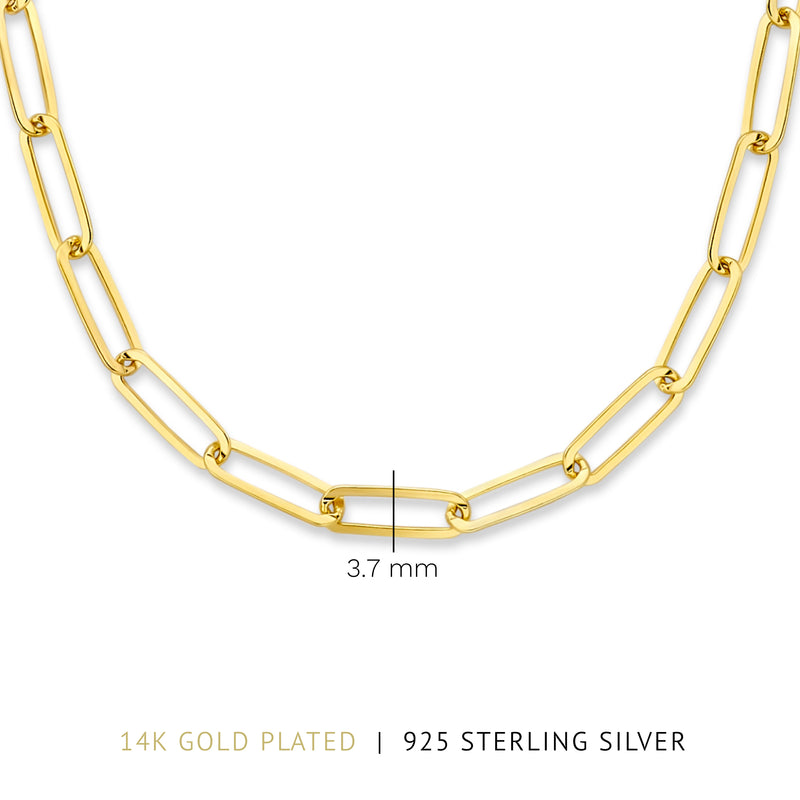Parte Di Me Bibbiena Poppi Felice 925 Sterling Zilveren Gold Plated Schakelketting PDM34092-zoom-