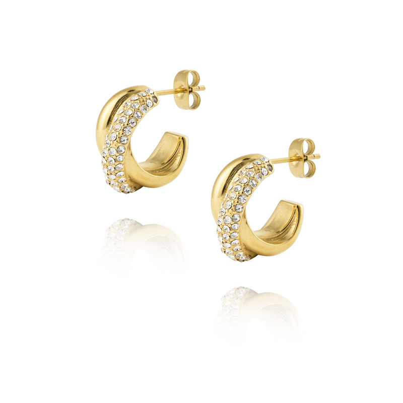 Mockberg Kenza Gold Plated Aurora Hoops MB1847-zoom-
