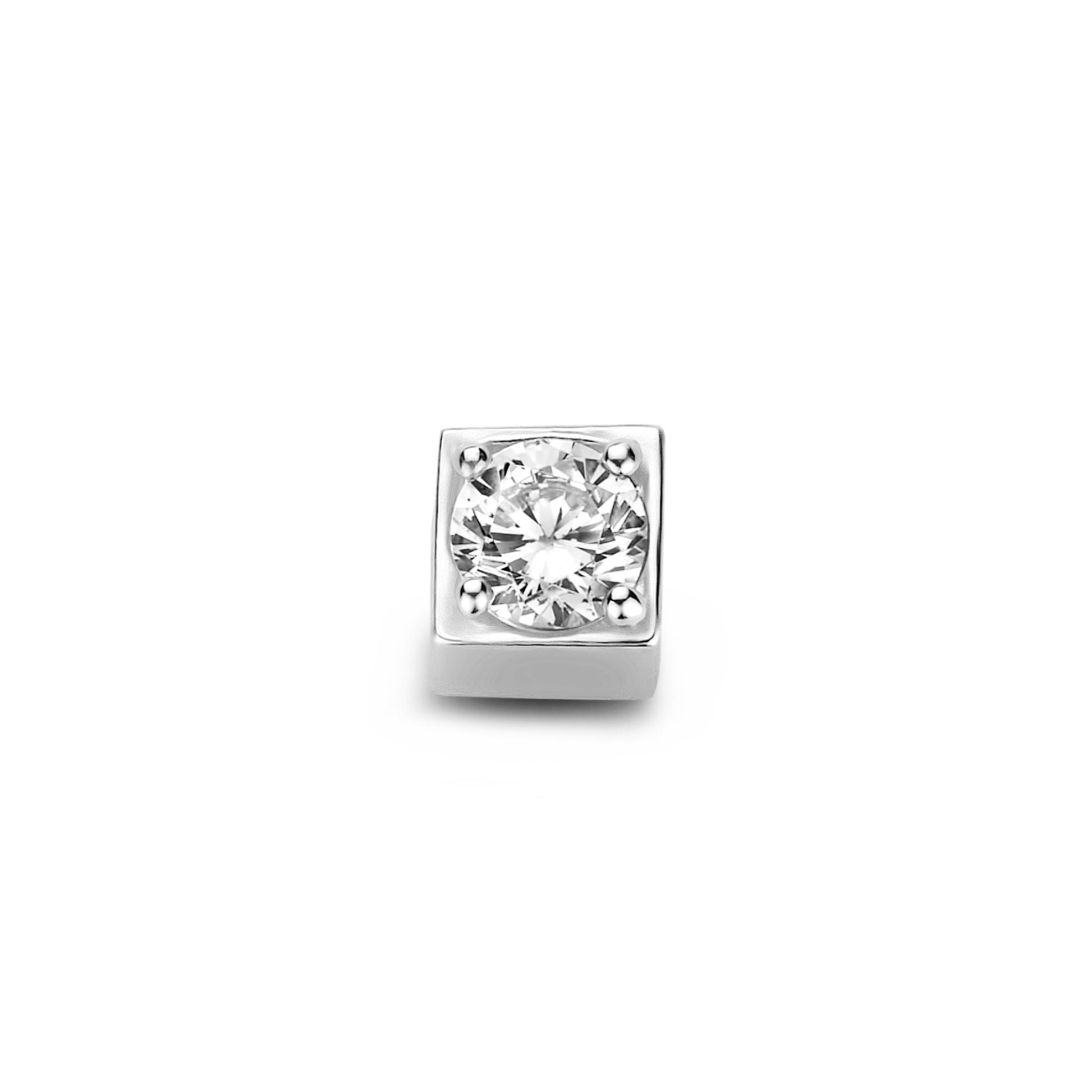 Isabel Bernard Saint Germain Felie 14 Carat Whitegold cube Charm IB350051