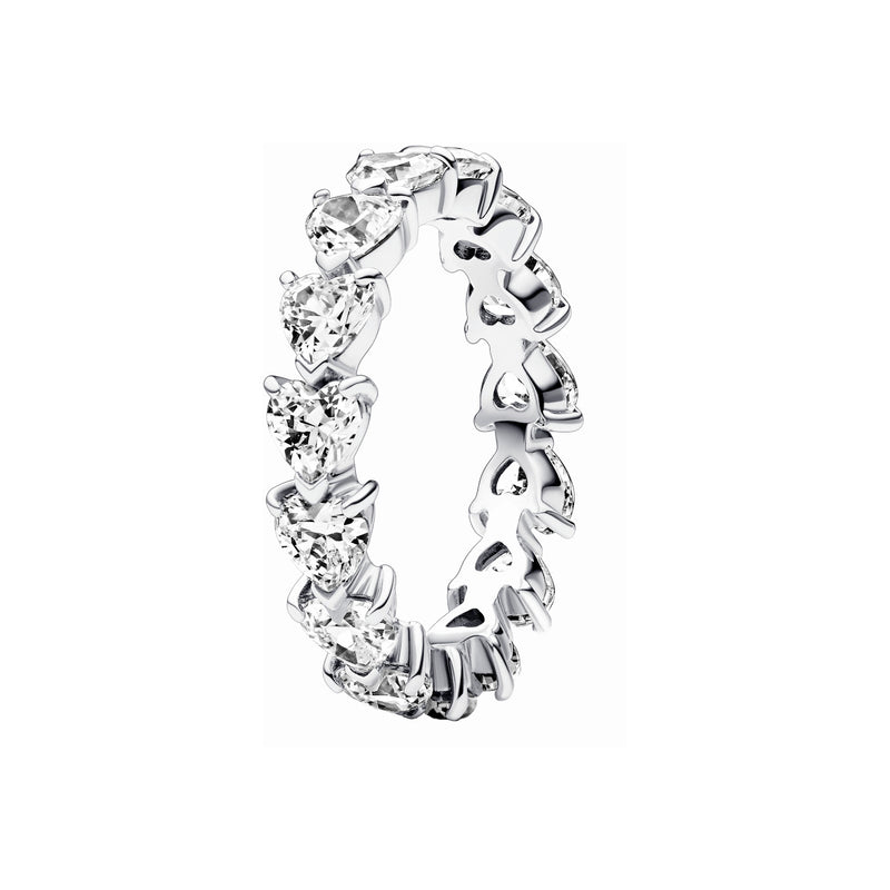 Pandora Timeless 925 Sterling Silver Hearts Ring 193103C01-52-zoom-