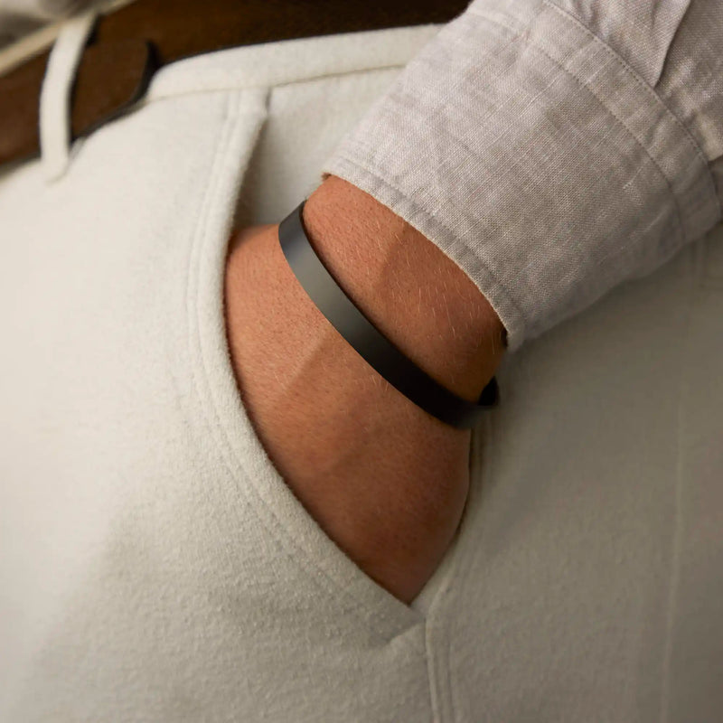 Mats Meier Annecy zwarte stalen armband MM320017-zoom-