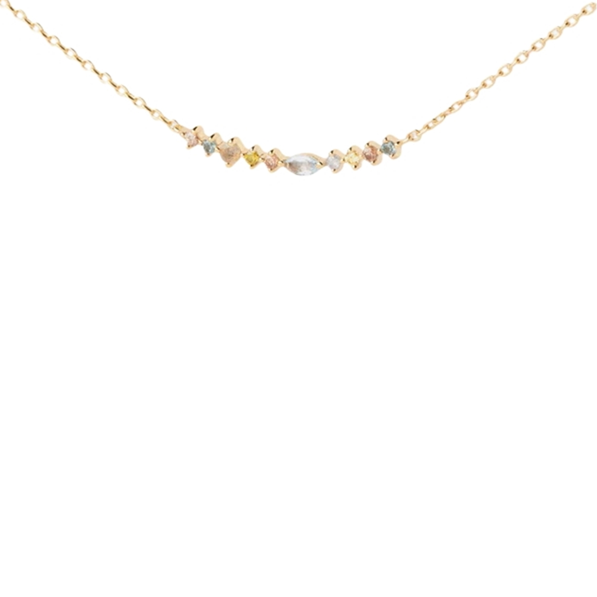 P D Paola Color 925 Sterling Silver Necklace with Gold Plating CO01-951-U