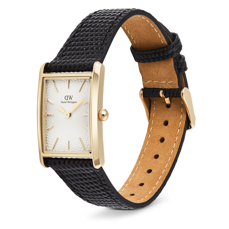 Daniel Wellington Bound Black Lizard Wit Guilloché Unisex Horloge DW00100899-zoom-