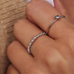 Violet Hamden Sisterhood Twisted Lunar 925 Sterling Silver Ring VH33005-50 (size: 50)