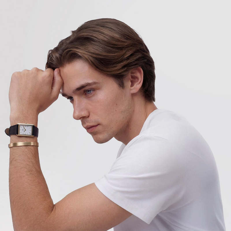 Daniel Wellington Bound Black Lizard Wit Guilloché Unisex Horloge DW00100899-zoom-