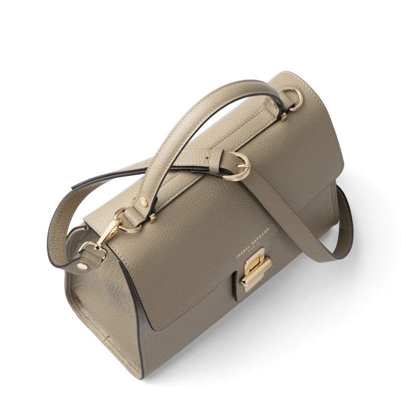 Femme Forte Simone Midi Taupe Handtas van Kalfsleer IB21127-078-zoom-