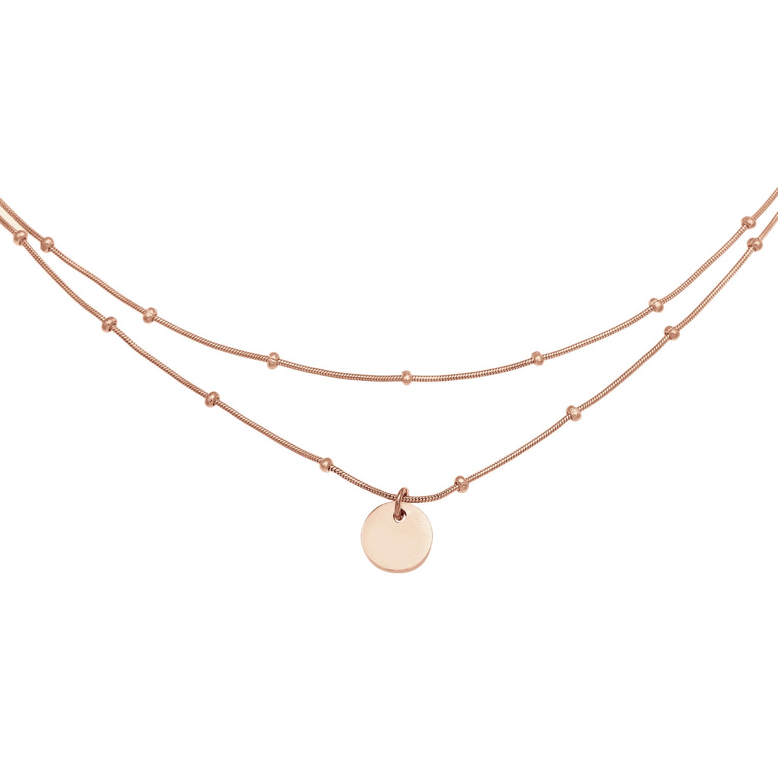 Elli 925 Sterling Silver Layered Choker 2004-BF-0008089-001