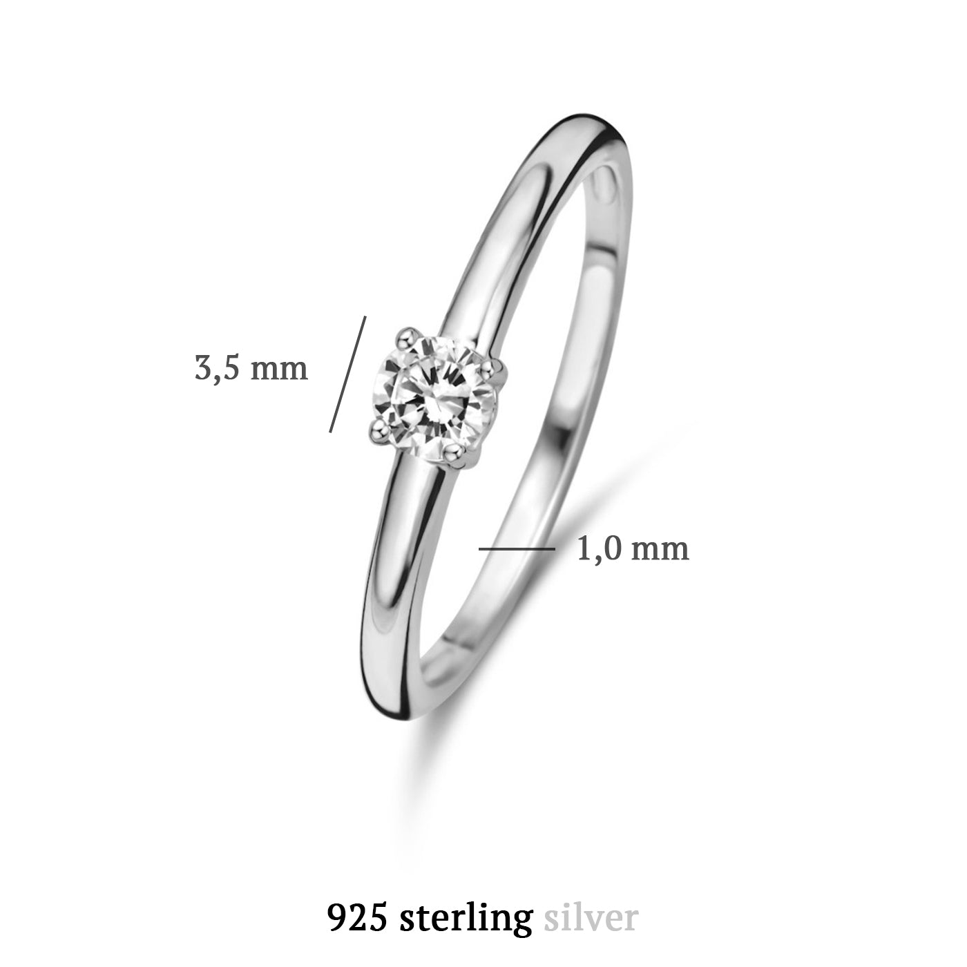 Parte Di Me 925 Sterling Zilveren Bella Vita Milena Ring PDM33003-60