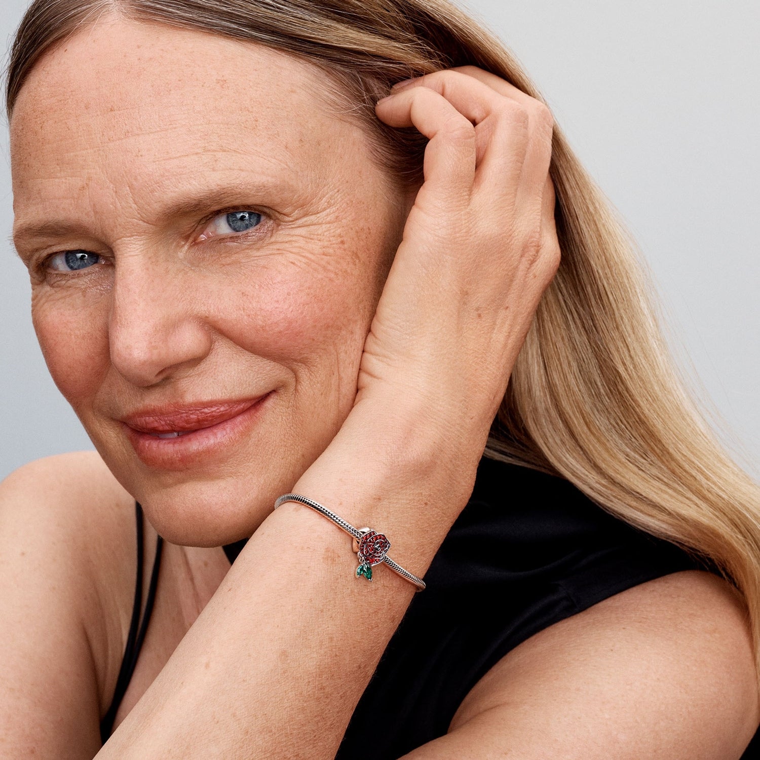 Pandora Nature and Celestial 925 Sterling Silver Rose Charm 793201C02