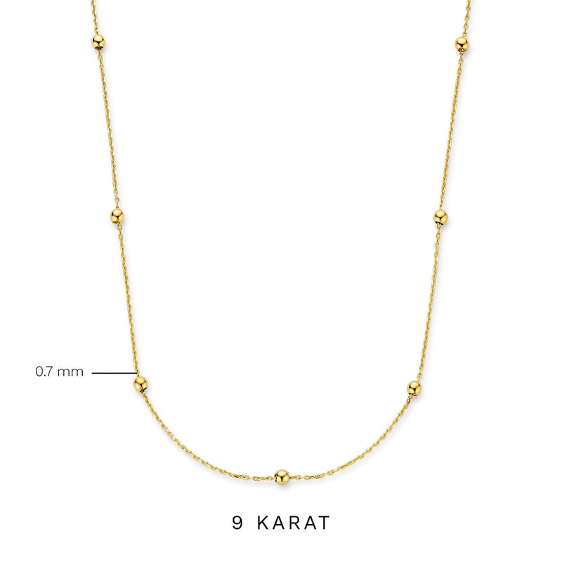 Beloro Jewels Della Spiga Dani 9 karaat Ketting BO340041-zoom-