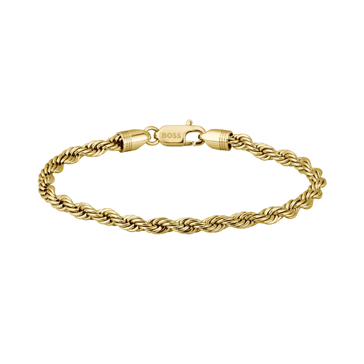 Hugo Boss Stainless Steel Gold-coloured Men's Chain bracelet HBJ1580810M